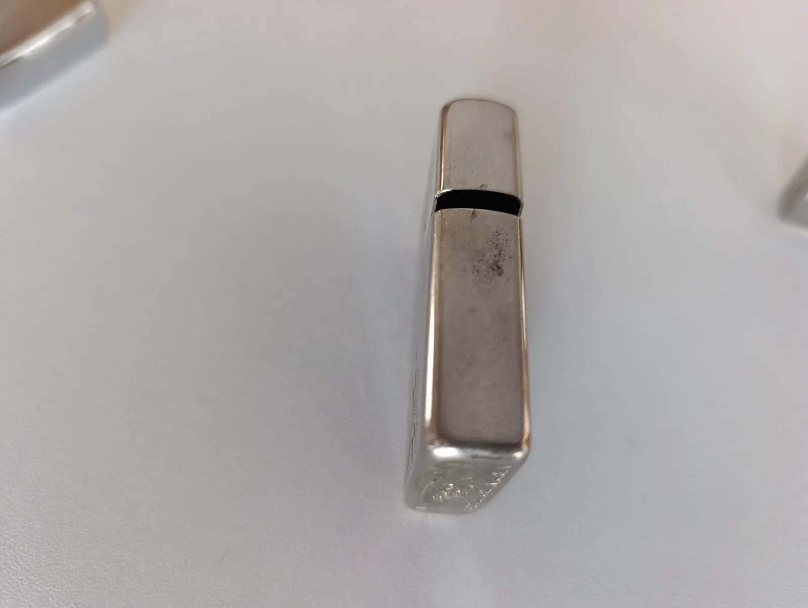 Accendino Zippo Vintage Veneziano Argentato - Incisione Floreale Originale USA